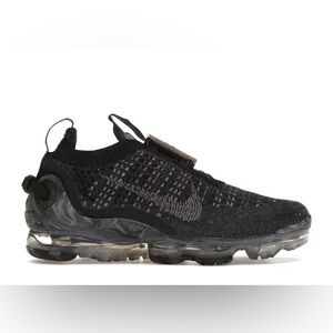 Nike Black Dark Grey Air Vapor Max Flyknit Air Sneakers